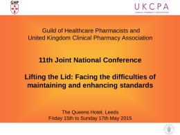 presentation - Guild of Healthcare Pharmacists
