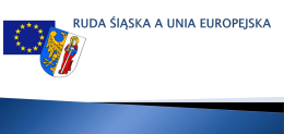 Ruda Śląska a Unia Europejska