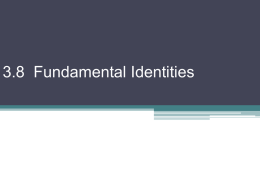 PC 3.8 Fundamental Identitiesx