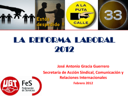 Presentación reforma laboral 2012