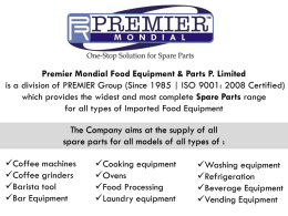 Premier Mondial Food Equipment & Parts P. Limited