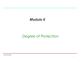 Degree of Protection