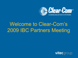 A Vitec Group brand - Clear-Com