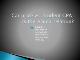 Car price vs. Student GPA: Is there a correlation?