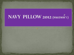 navy pillow 2012 (หมอนน้ำ )