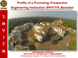 SMVITM - Shri Madhwa Vadiraja Institute of Technology