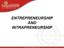 ENTREPRENEURSHIP AND INTRAPRENEURSHIP WHAT IS MEANT BY THE TERM ENTREPRENEURSHIP? Entrepreneurship is the process of initiating a business venture, organising the necessary resources, and receiving any.