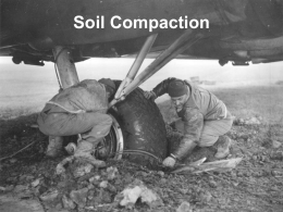Soil Compaction Compaction • Compaction is the method of mechanically increasing the density of soil by removal of air.  • Dry density (gd)