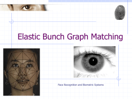 Elastic Bunch Graph Matching  Face Recognition and Biometric Systems Plan of the lecture Eigenfaces – main drawbacks Alternative approaches EBGM method (Elastic Bunch Graph Matching)     Gabor.