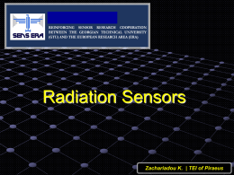 Radiation Sensors  Zachariadou K. | TEI of Piraeus Radiation Sensors Part-II General Aspects.