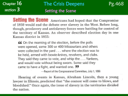 Chapter 16 section 3  The Crisis Deepens Setting the Scene  Pg.468 Chapter 16 section 3  Setting the Scene  The Crisis Deepens  Pg.468