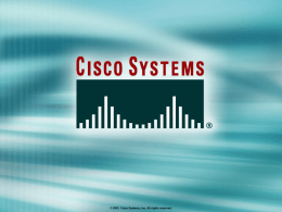 © 2003, Cisco Systems, Inc. All rights reserved.   Module 8: Operating a Configuring Cisco IOS Devices  Starting a Router  © 2003, Cisco Systems, Inc.