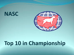 NASC  Top 10 in Championship Tenth Best Cat GC, RW Crisp’s Cecil Kipp  Br: Leslie HermanDawn & Jerry Crisp Ow: Dawn-Jerry Crisp.