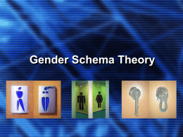 Gender Schema Theory   KEY CONCEPTS • Schema • A set of interrelated ideas that guides and organizes the way an individual processes and makes.