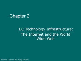Chapter 2 EC Technology Infrastructure: The Internet and the World Wide Web   Technology Overview   Computer networks and the Internet form the basic technology structure for electronic.