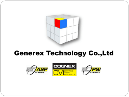 Generex Technology Co.,Ltd   Agenda  Company Profile   Generex Organization Chart  Introducing Products  Our Customer   Company Profile Generex Technology Co., Ltd was established in February.