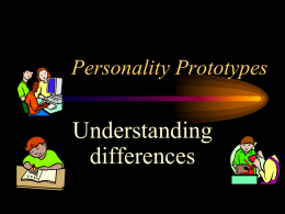 Personality Prototypes  Understanding differences   Personality Prototypes BY Baum and Nicols  Practical Managers  Learned Experts  Creative Problem Solvers  People Persons   PRACTICAL MANAGER • TIME KEEPER – • ORGANIZER – • CONCRETE SEQUENTIAL   It’s a good.