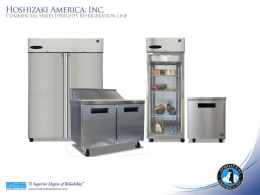 Hoshizaki America has built a legacy of quality design, reliability and customer commitment.