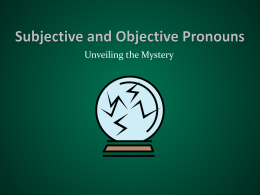 Unveiling the Mystery The typical English sentence consists of a subject and a predicate.