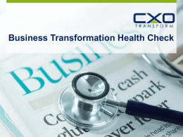Business Transformation Health Check Assessment Method The Business Transformation Management Methodology (BTM²) is a holistic business transformation approach from SAP Business Transformation.