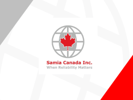 Main Solutions  Oil & Gas  Honeycomb Tech.  For any inquiries please contact us at info@samia-canada.com Tel: +1 (0) 416 218 5570 Fax: +1 (0)