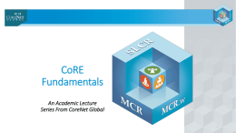 CoRE Fundamentals An Academic Lecture Series From CoreNet Global  Corporate Real Estate: Finance   Agenda  Context Accounting Financial Analysis Future Trends Examples   Context of CRE Finance Primary focus of a corporation is on.