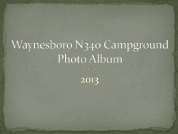 Waynesboro N340 Campground Photo Album