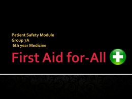 Patient Safety Module Group 7A 6th year Medicine   1- Alanoud Adas 2-Ohoud Adas 3-Raghda Al-Waraq 4-Ohoud Aslani 5-Samar Al- Olayan 6-Bayan Al-Orinan 7-Qamar Al-mssari 8-Duaa Sadeq 9-Arwa Al-Khateeb 10-Mariam Shareef 11-Walaa Garoot    Topic 