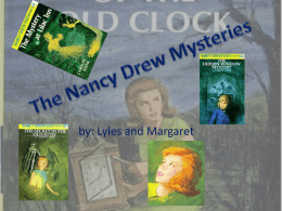 by: Lyles and Margaret   About the Series  next   Favorite Books  Click on the books to hear about them  next   Favorite Characters  next   Carolyn Keene/About the authors This is one.