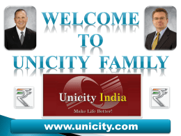 www.unicity.com www.unicity.com We are living in absolute hazardous environment. Reality bites.