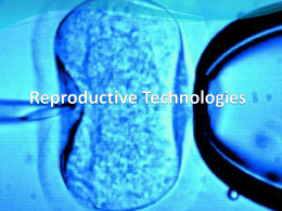 Diagnostic Techniques Amniocentesis•Performed during highrisk pregnancies (those at risk for birth defects) •Using ultrasound as a  guide, a small, thin needle is inserted into the uterus through.