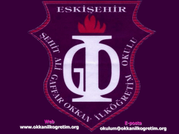 Web www.okkanilkogretim.org  E-posta okulum@okkanilkogretim.org   OKULUMUZU TANIYALIM Milli Eğitim Bakanlığı Vakfı tarafından yaptırılan okulumuz 2000-2001 eğitim yılında &ouml;ğretime başlamıştır.   Okulumuzda; Yirmi bir derslik, İki &ouml;ğretmen &ccedil;alışma odası, İki y&ouml;netici odası, Memur odası, Yardımcı.