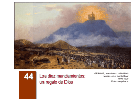 Los diez mandamientos: un regalo de Dios  GÉRÔME, Jean-Léon (1824-1904) Moisés en el monte Sinaí 1895-1900 Colección privada   Compendio del Catecismo      436.