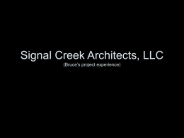 Signal Creek Architects, LLC (Bruce’s project experience)   Industrial Architecture Warehouse and Distribution   North Little Rock architect of record Bruce Heiberg, AIA Architect   North Little Rock architect of.