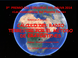 3er PREMIO DEL CONCURSO DEL IMUVA 2014 «Las Matemáticas del Planeta Tierra» Alumnos de 4º de E.S.O.