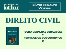 Sílvio de Salvo Venosa  DIREITO CIVIL TEORIA GERAL DAS OBRIGAÇÕES e TEORIA GERAL DOS CONTRATOS  13.