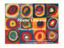 Poster Liter&aacute;rio Poetas do S&eacute;culo XX  Para avan&ccedil;ar ou recuar prima as teclas das setas do seu computador   Pedra Filosofal  Ant&oacute;nio Gede&atilde;o Heitor -Jos&eacute; Nadir &ndash;