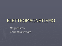 ELETTROMAGNETISMO Magnetismo Correnti alternate   2   Magneti permanenti Le linee di forza del campo magnetico sono sempre chiuse su se stesse.  Una calamita ha sempre 2 poli. Se la si spezza, i 2