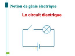 Notion de génie électrique  Le circuit électrique   Les grandeurs électriques Tension: Entre deux points A et B d'un circuit (aux bornes de la lampe,