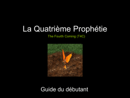 La Quatrième Prophétie The Fourth Coming (T4C)  Guide du débutant   Bienvenu dans le guide du débutant pour le jeu T4C.