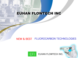 EUHAN EUHAN FLOWTECH FLOWTECH INC INC  NEW & BEST FLUOROCARBON TECHNOLOGIES  EFI  EUHAN FLOWTECH INC.   목  차  1. 회사 현황. 2.