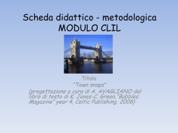 Scheda didattico - metodologica MODULO CLIL  Titolo “Town snaps”  (progettazione a cura di A.