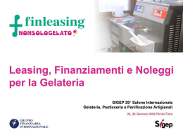 Finleasing Finleasing è attiva nel settore finanziario da oltre 26 anni e appartiene all’area Servizi alle Imprese del Gruppo Finanziaria Internazionale SpA. Finleasing opera in modo.