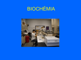 BIOCHÉMIA   • Biochémia – hraničná vedná disciplína • Chemické deje • Podstata základných životných procesov Metabolizmus, rast, pohyb, dráždivosť, rozmnožovanie   • Biochémia – vedy o športe.