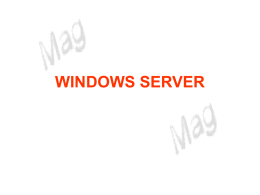WINDOWS SERVER   WINDOWS SERVER NOMENCLATURA DA MICROSOFT PARA REDES  A adopção de ACTIVE DIRECTORY (AD), com o lançamento do Windows 2000, veio trazer algumas.