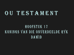 Dawid se koningskap in Hebron 3 Dae na geveg met Amalekiete…. Boodskapper by Dawid : Nederlaag “Ek het Saul doodgemaak” (soek guns) Doodgemaak Vestig in.