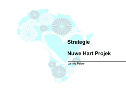 Strategie Nuwe Hart Projek Jannie Pelser   Suid-Afrika is 'n uitnemende land met wonderlike mense.