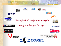 autor: Mateusz Michalski, kl. IIIlm  Przegląd 30 najważniejszych programów graficznych   autor: Mateusz Michalski, kl.