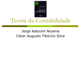 Teoria da Contabilidade Jorge Katsumi Niyama César Augusto Tibúrcio Silva   Teoria da Contabilidade Capítulo 10 – Leasing   Objetivos do Aprendizado Conhecer a base legal e regulamentar.