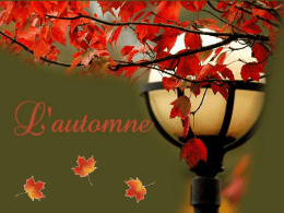 L'automne est un andante mélancolique et gracieux qui prépare admirablement le solennel adagio de l'hiver. (George Sand)    L'automne c'est cousu de moments de grâce, qui.